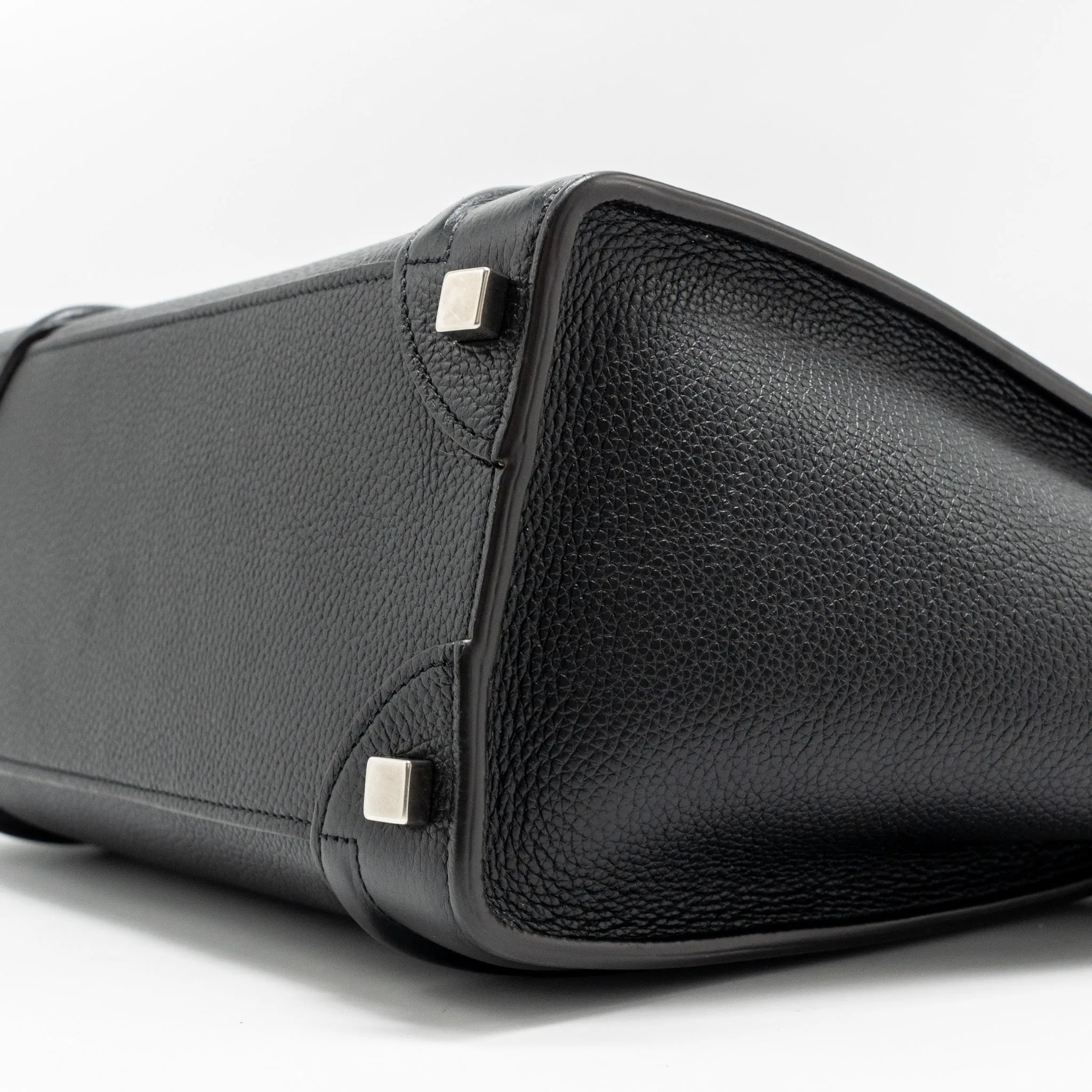 Celine Micro Luggage Bag Calfskin Black SHW