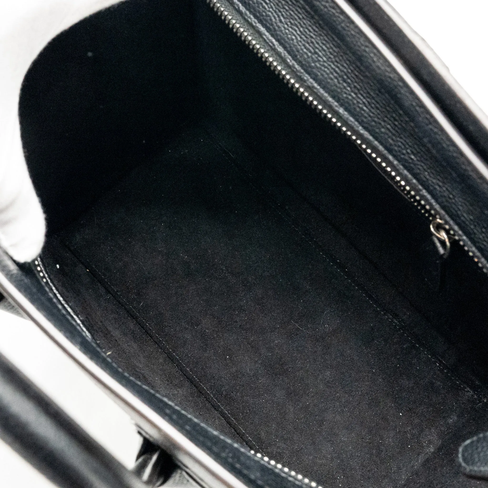 Celine Micro Luggage Bag Calfskin Black SHW