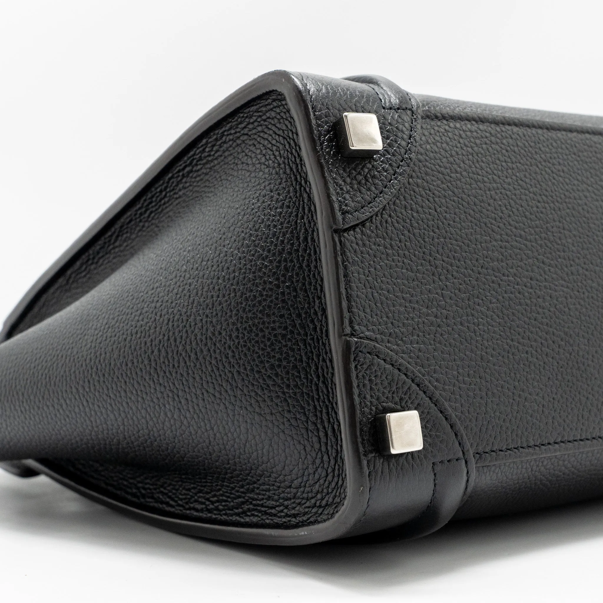 Celine Micro Luggage Bag Calfskin Black SHW