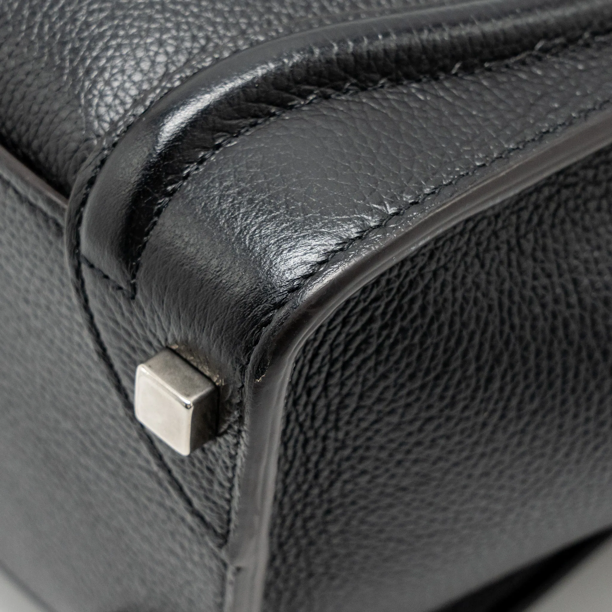 Celine Micro Luggage Bag Calfskin Black SHW