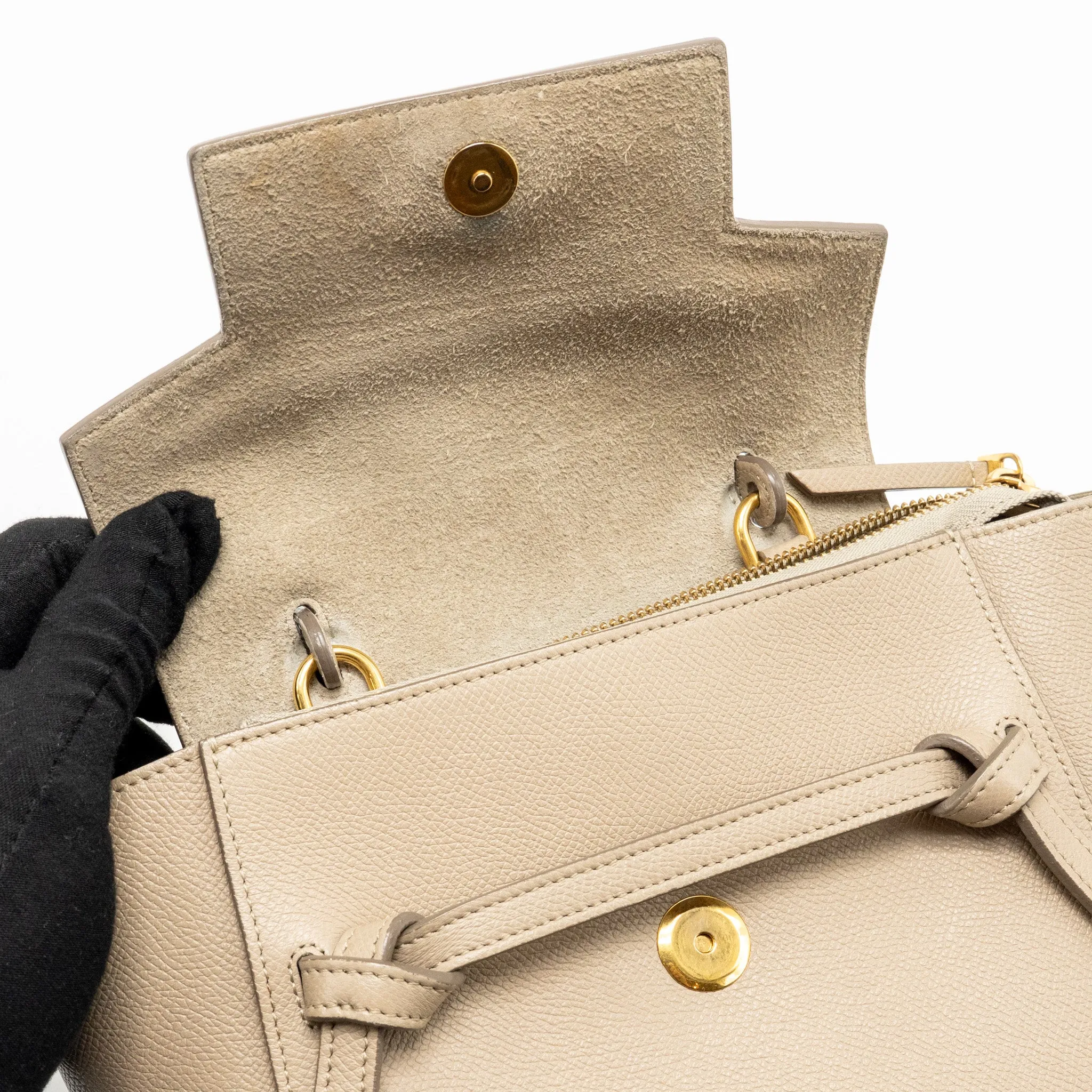 Celine Nano Belt Bag Calfskin Light Beige GHW
