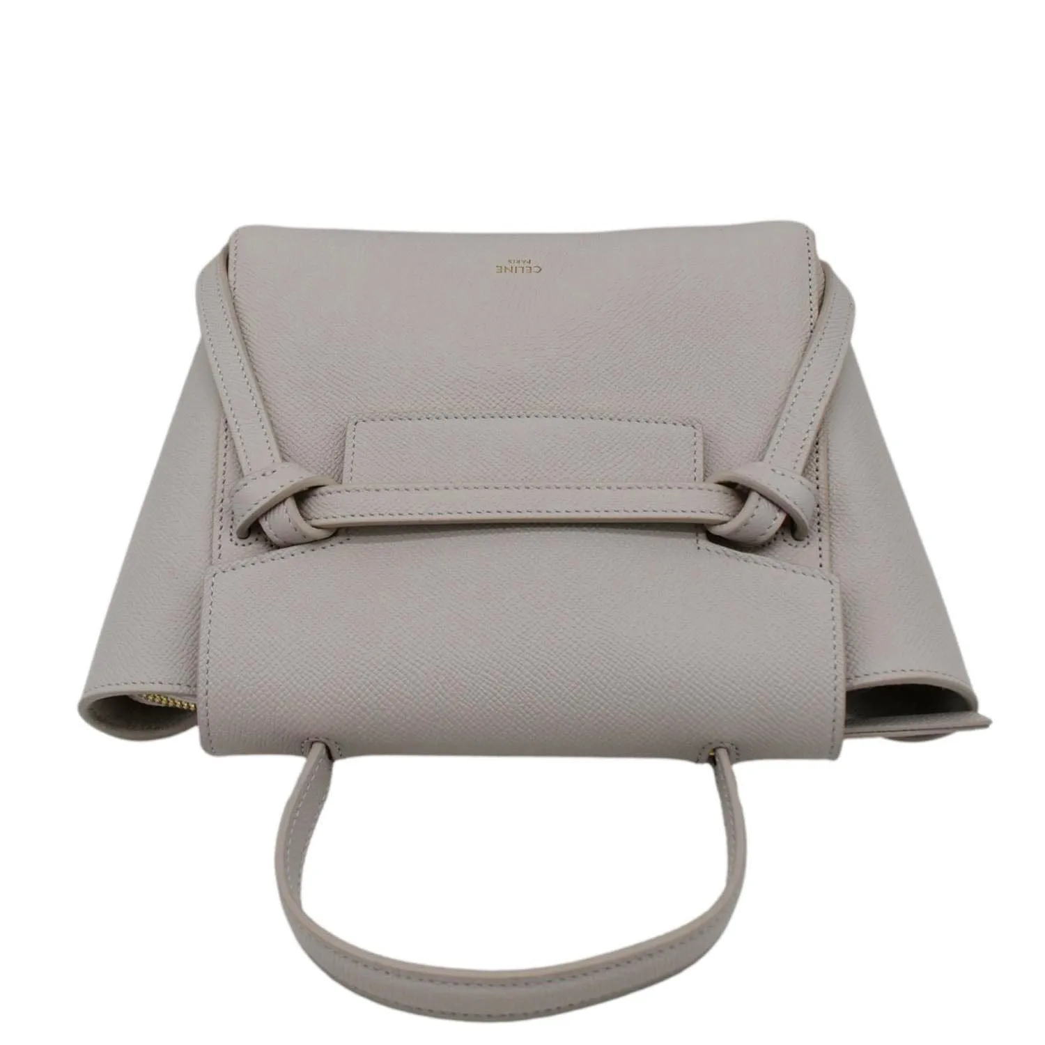 CELINE Nano Belt Grained Leather Shoulder Bag Light Pink
