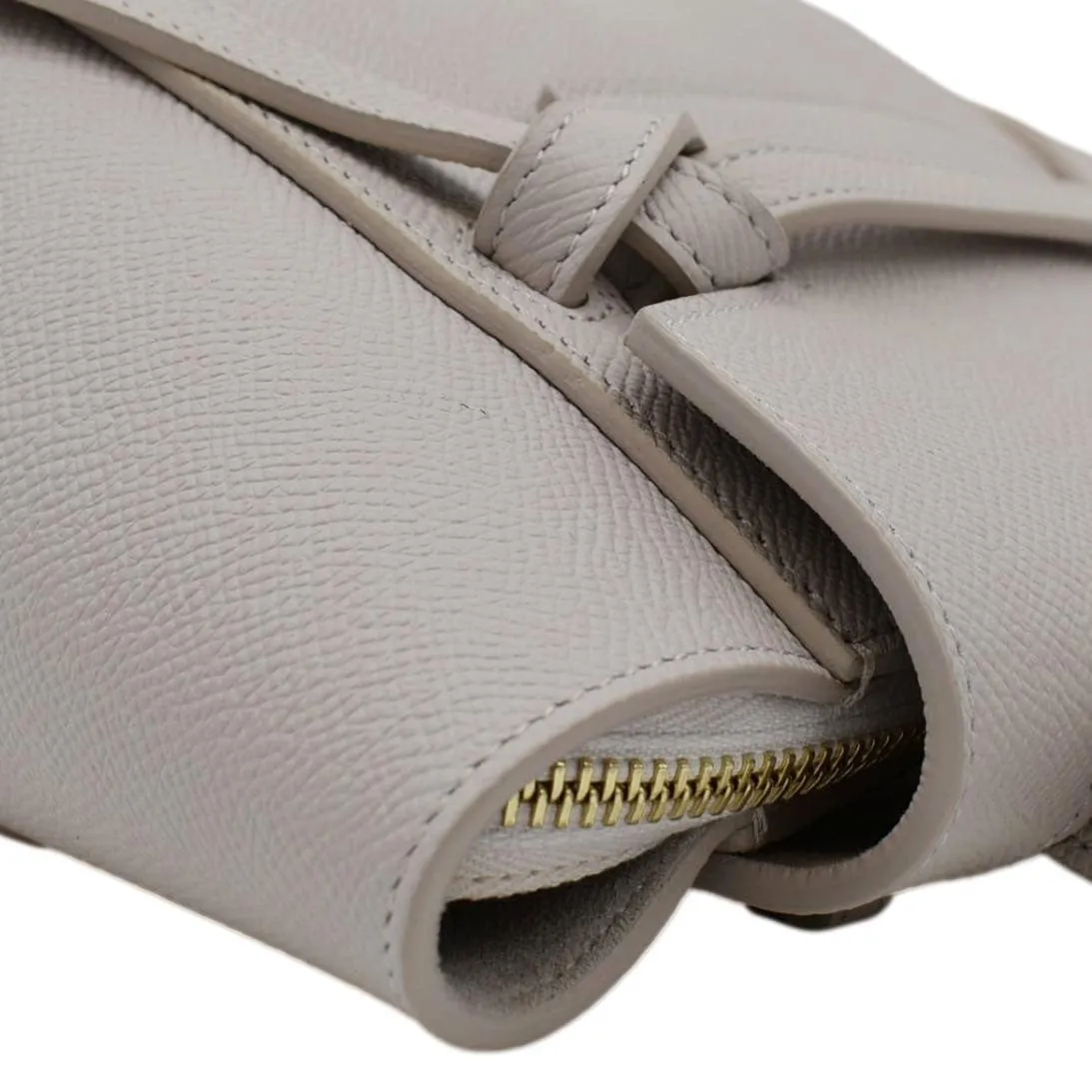 CELINE Nano Belt Grained Leather Shoulder Bag Light Pink