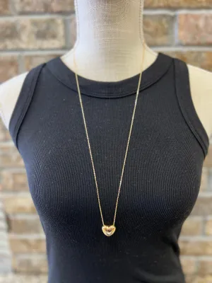 Chain Heart Pendant Necklace