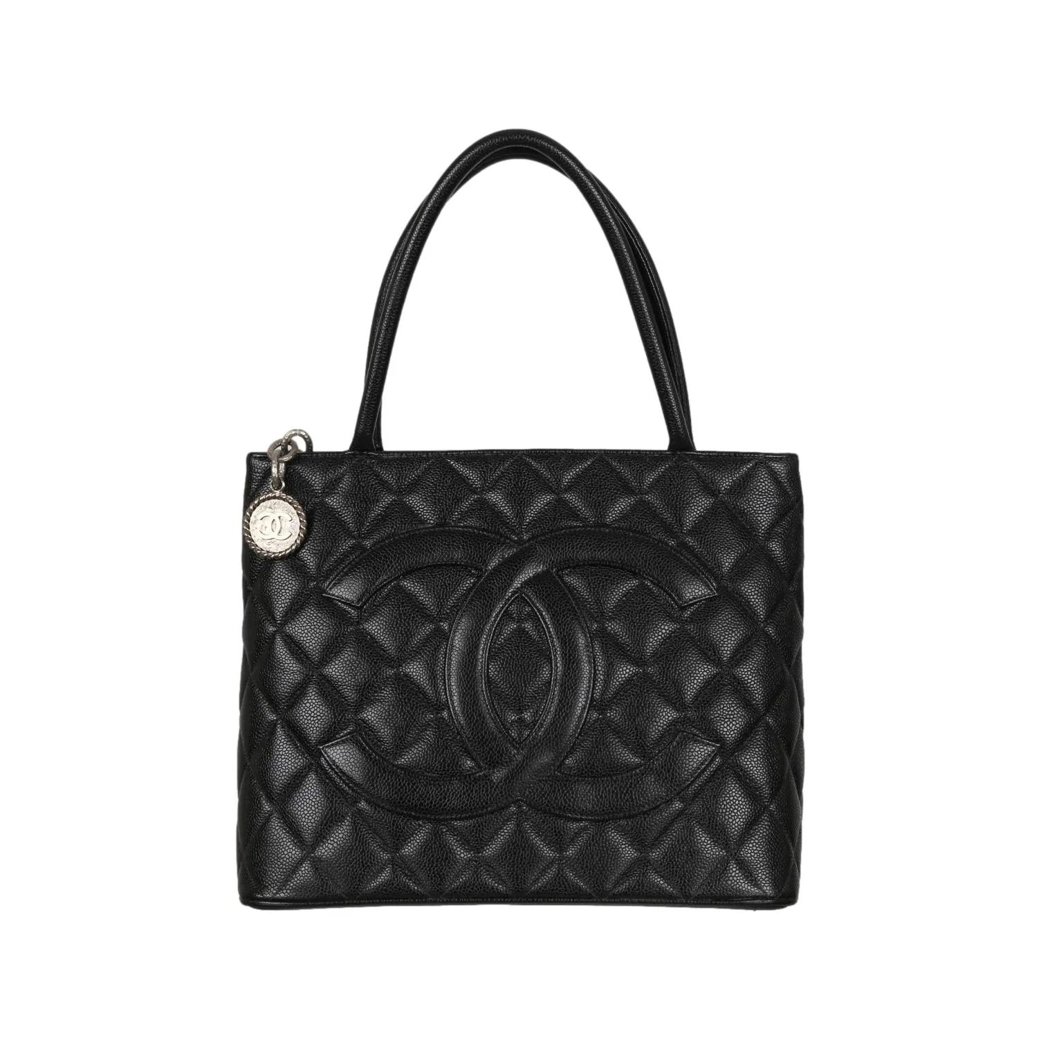 Chanel Black Caviar Medallion Bag
