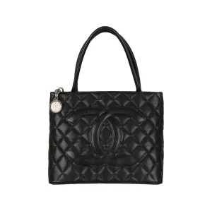 Chanel Black Caviar Medallion Bag