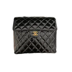 Chanel Black Patent Backpack