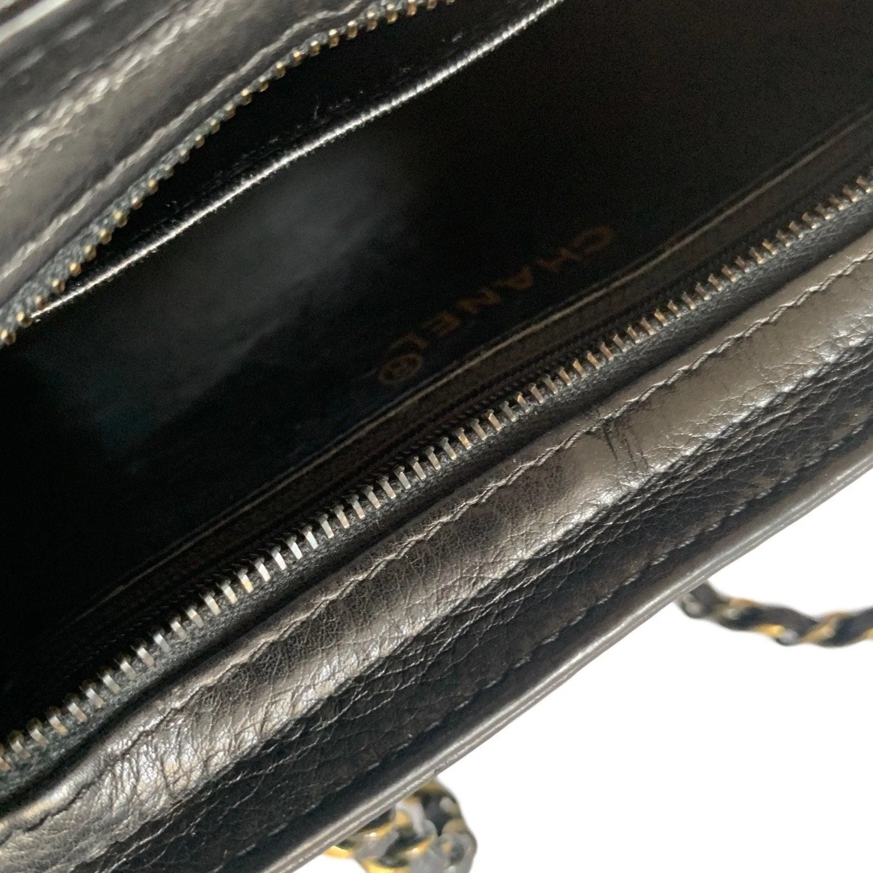 Chanel Black Small Caviar Chain Bag