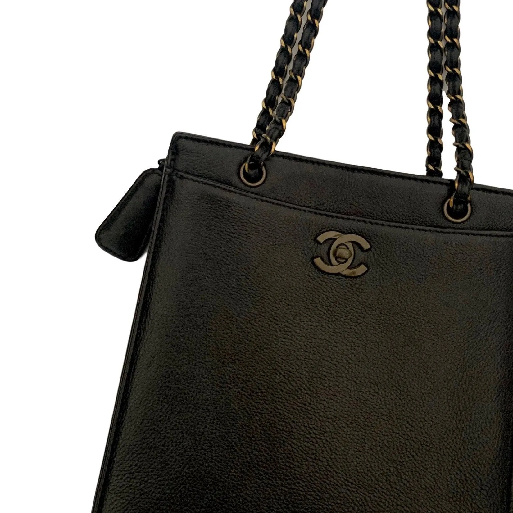 Chanel Black Small Caviar Chain Bag
