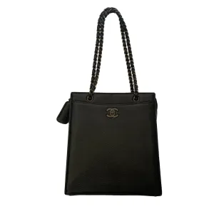 Chanel Black Small Caviar Chain Bag