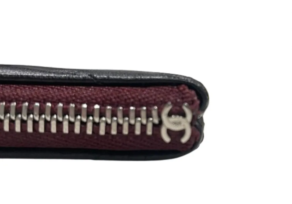Chanel Chevron Zip Pouch