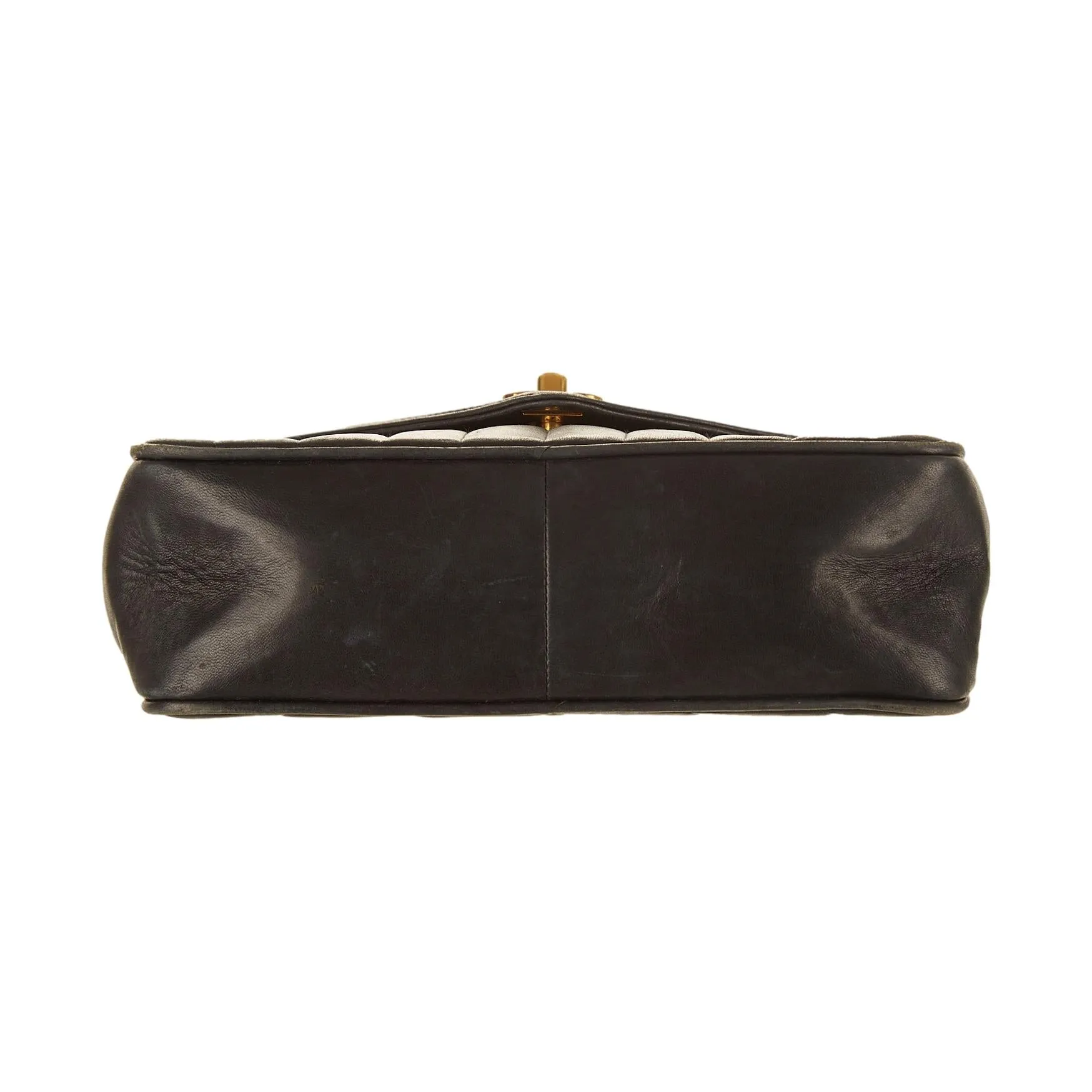 Chanel Navy Chevron Chain Shoulder Bag