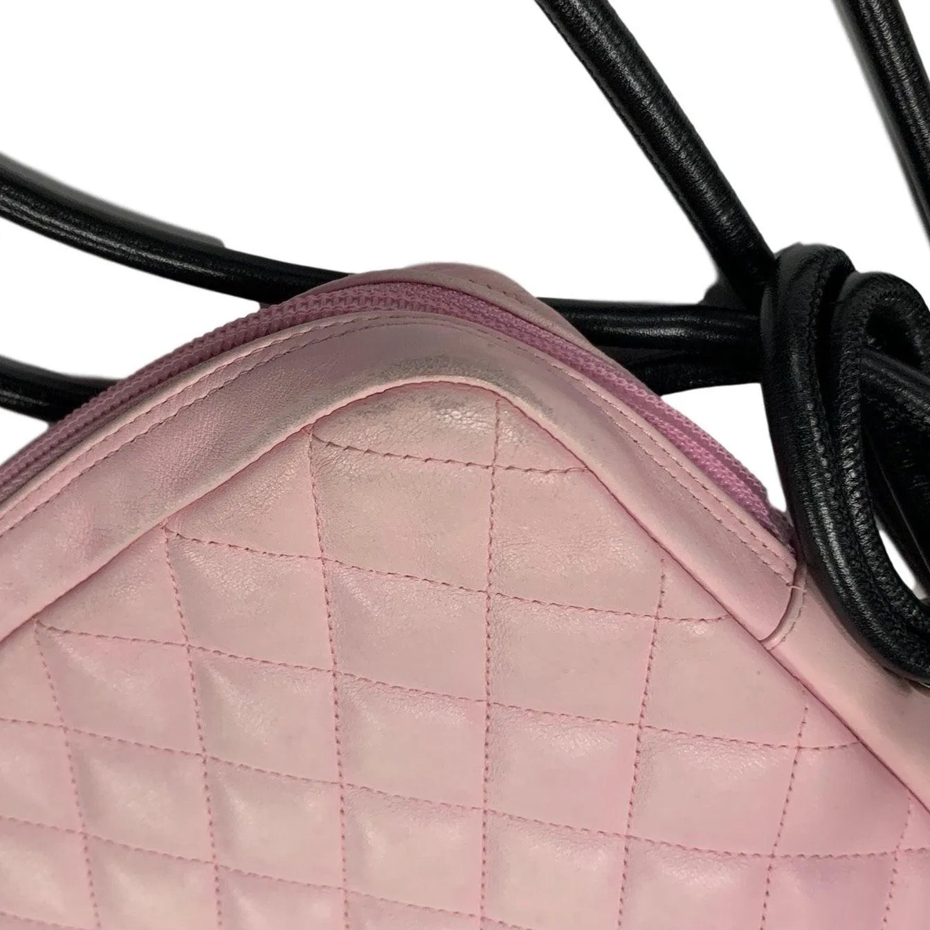Chanel Pink and Black Large Cambon Crossbody