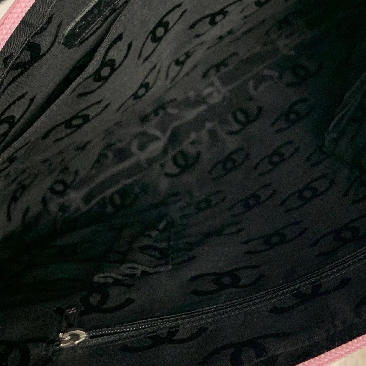 Chanel Pink and Black Large Cambon Crossbody