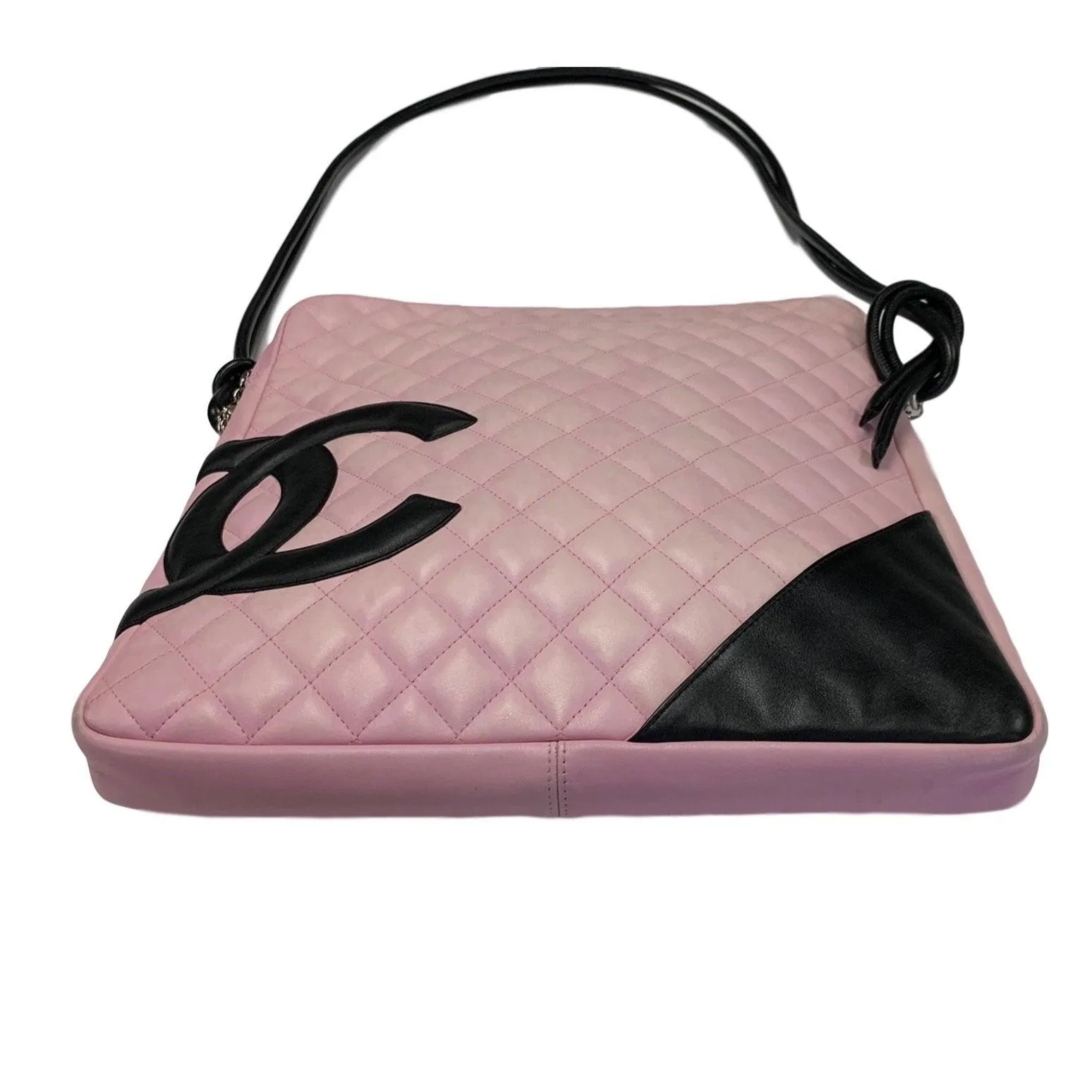 Chanel Pink and Black Large Cambon Crossbody