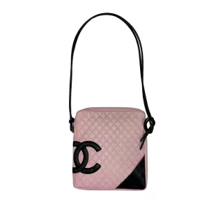 Chanel Pink and Black Large Cambon Crossbody