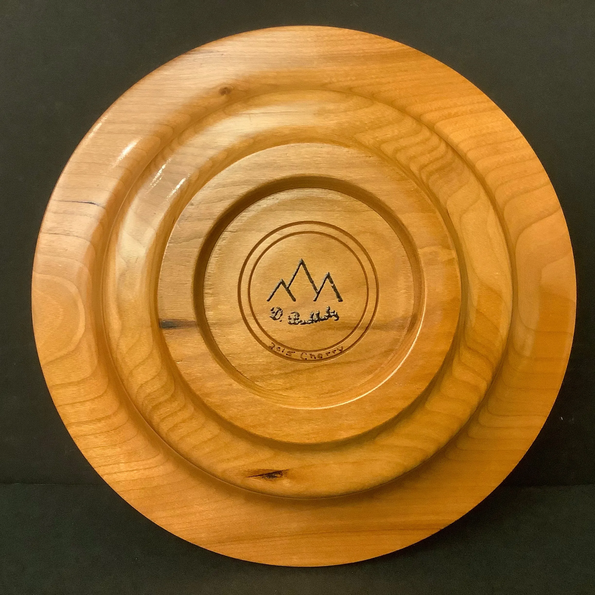 Cherry Bowl with Embossed Snowflakes