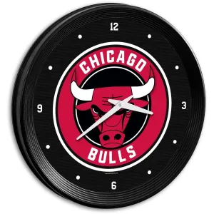 Chicago Bulls: Ribbed Frame Wall Clock