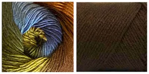 CHOCOLATE   FOREST - Embossed Phoenix Scarf KIT