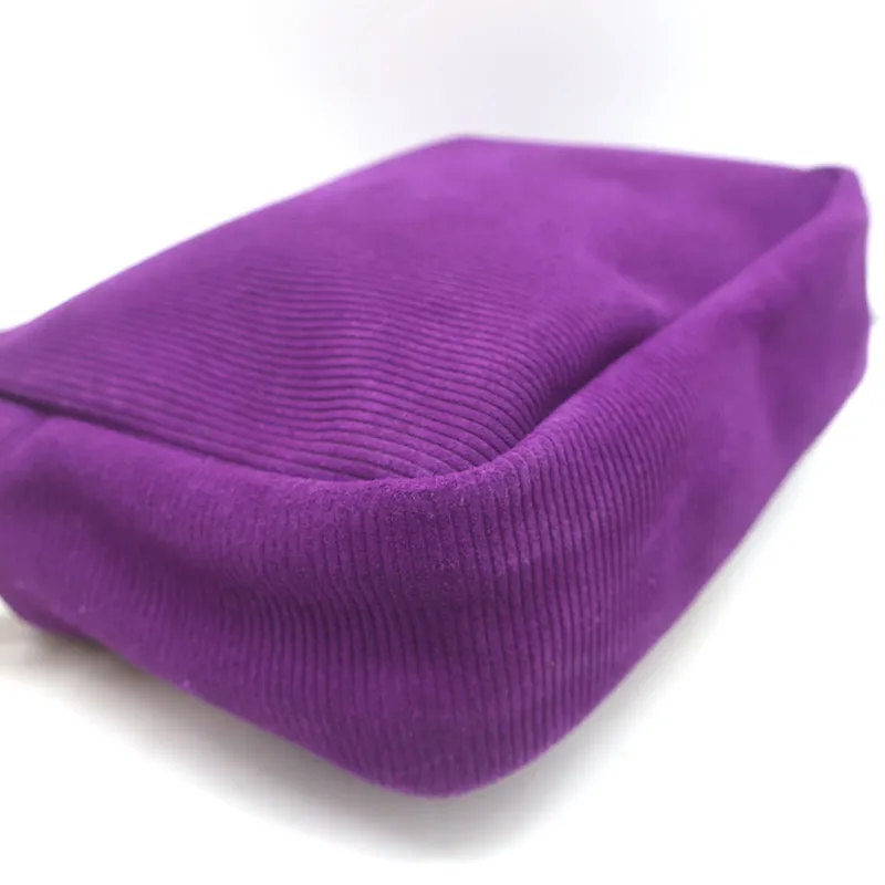 Clare V. Midi Sac Purple Corduroy Suede Small Crossbody Bag