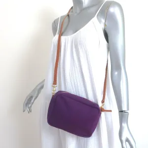 Clare V. Midi Sac Purple Corduroy Suede Small Crossbody Bag