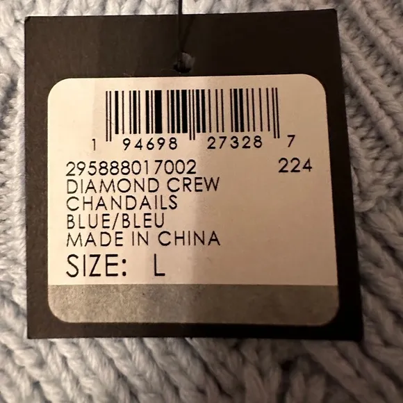 Club Monaco Diamond Crew Sweater - NWT - Size L