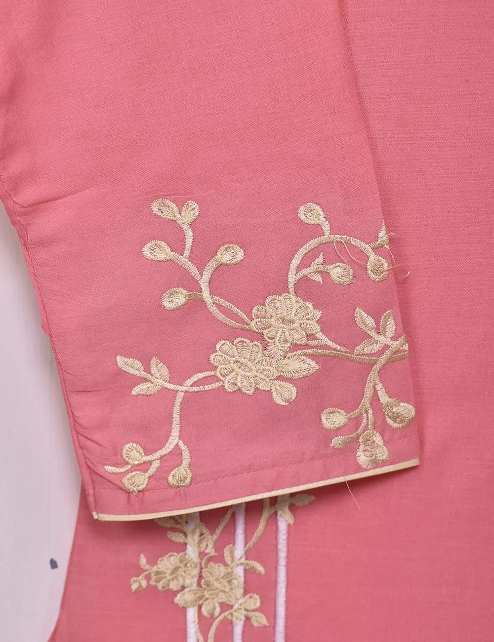 Cotton Embroidered Stitched Kurti - Splish Splash (TS-037A-Pink)