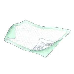 Covidien 968 Wings Underpad, Extra Heavy Absorbency, Fluff and Polymer, 36" x 36" Size (Pack of 48)