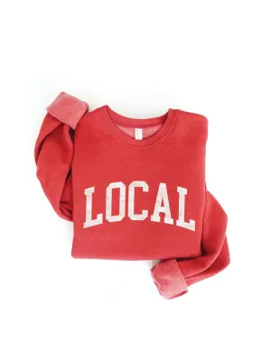 Cranberry Heather Local Sweatshirt
