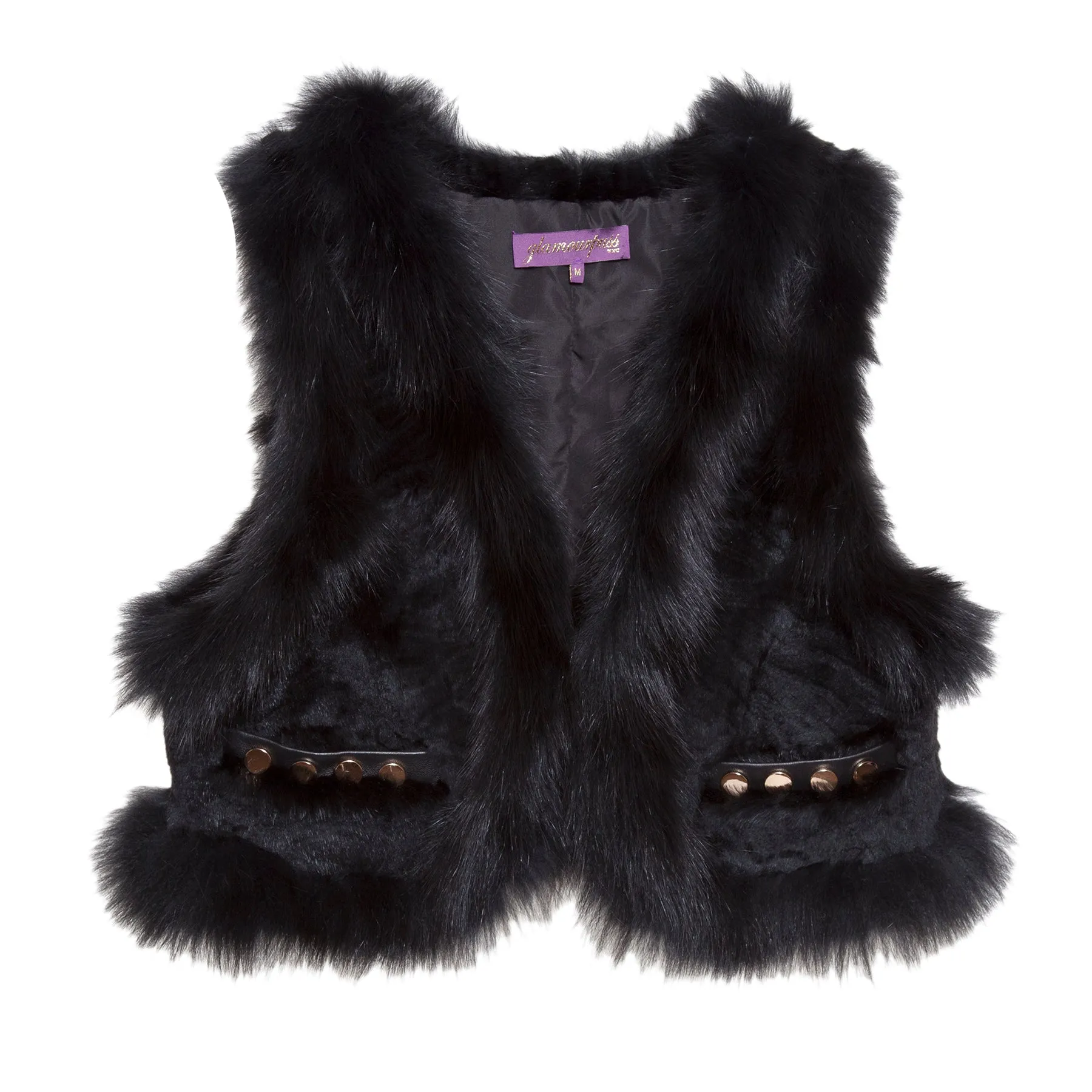 Cropped Embossed Vest