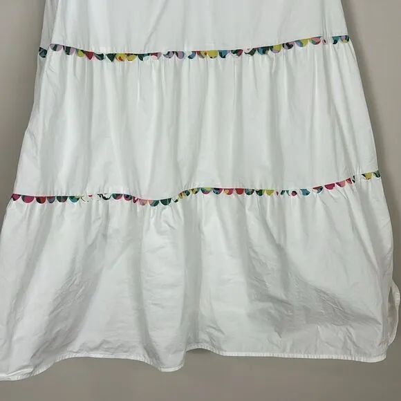 Crosby Lydia Dress Poplin Cotton White Size Small