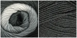 DARK GREY   PLATINUM - Embossed Phoenix Scarf KIT