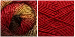 DARK RED   FLAMES - Embossed Phoenix Scarf KIT