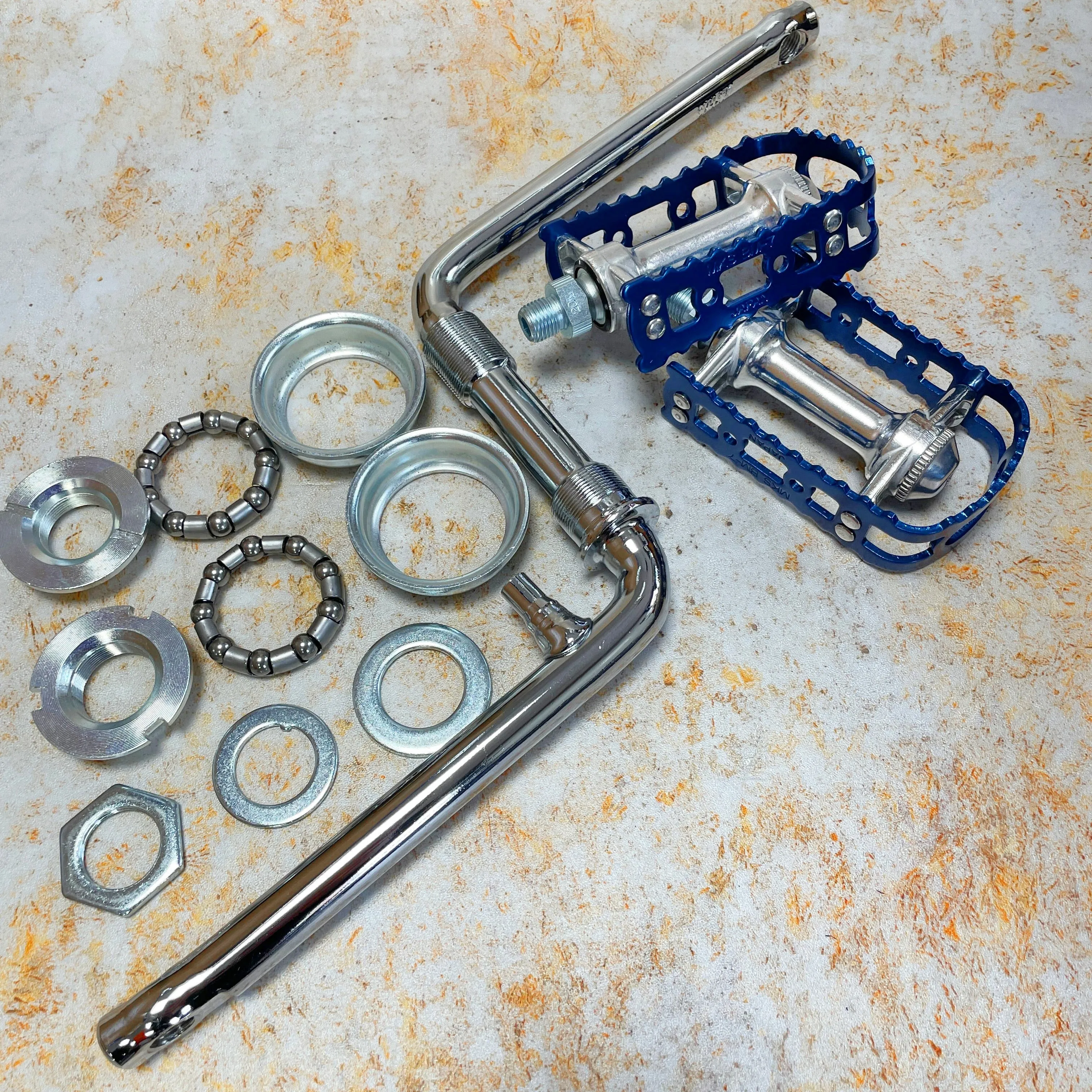 Darxide Crank Bottom Bracket and MKS Pedal Combo