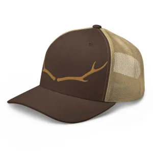 DEER ANTLERS HUNTING TRUCKER HAT