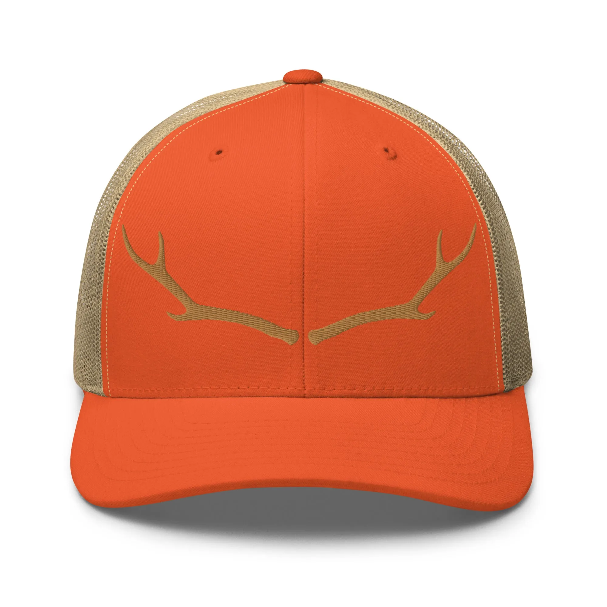 DEER ANTLERS HUNTING TRUCKER HAT