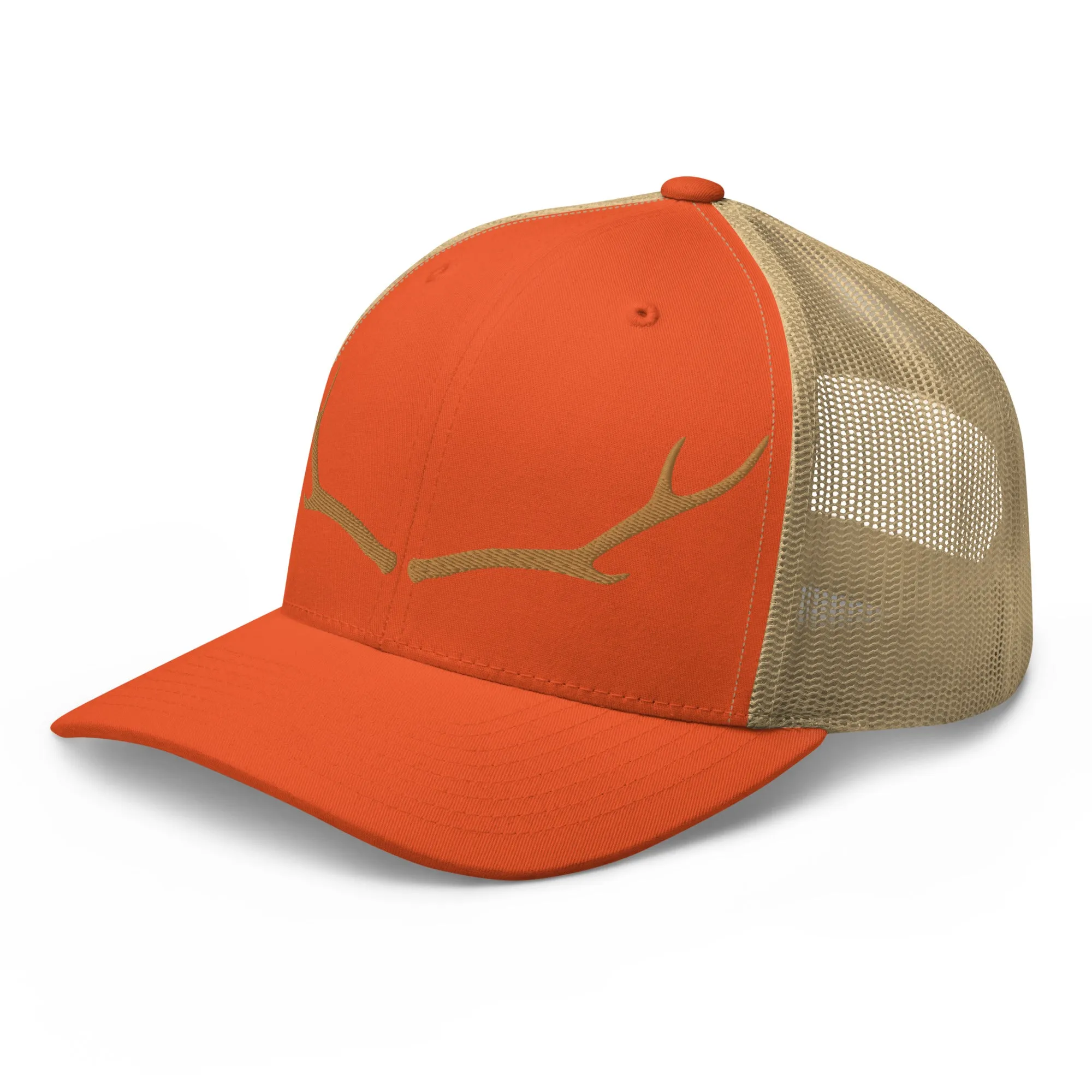 DEER ANTLERS HUNTING TRUCKER HAT