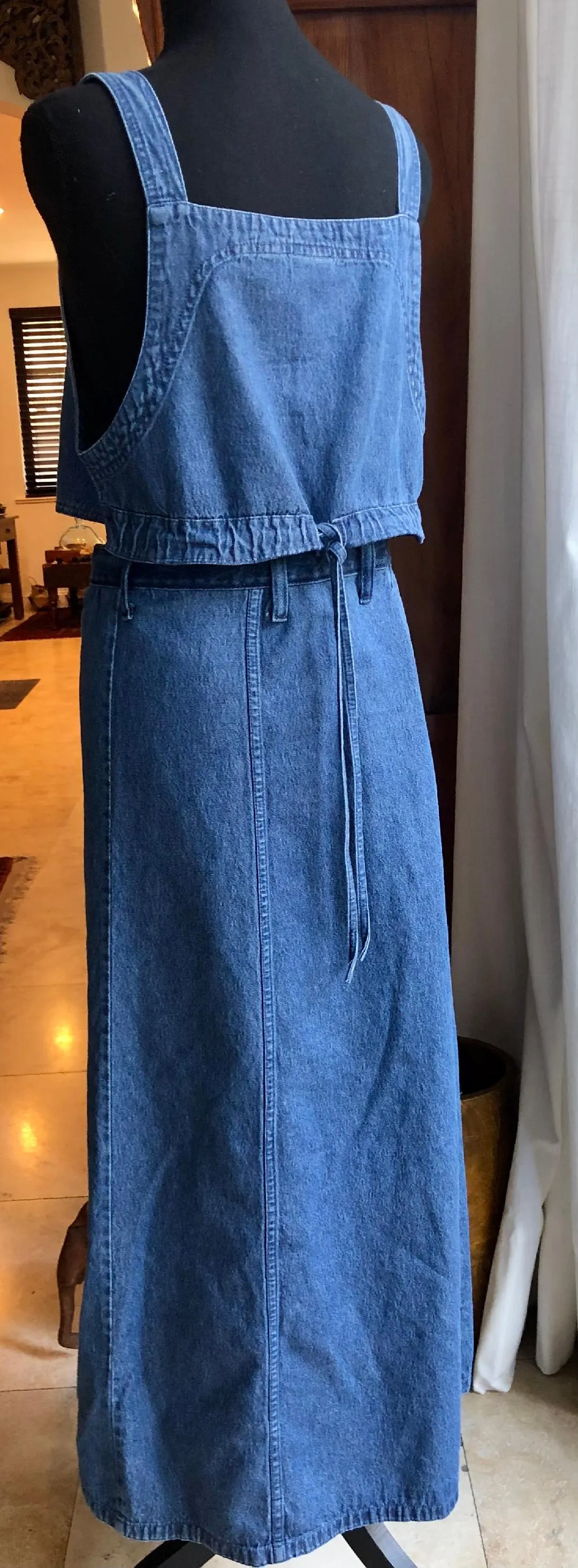 Denim Top and Skirt