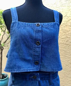 Denim Top and Skirt