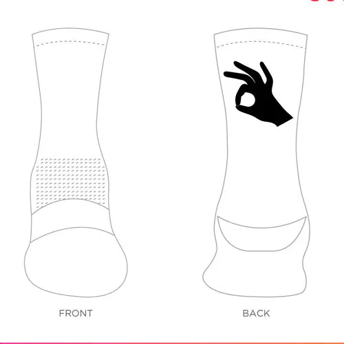 Design Finger Circle Black on White