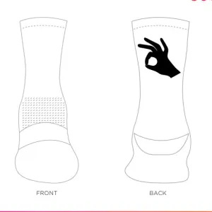 Design Finger Circle Black on White