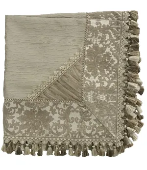 Designer Neutral Square Table Topper Exquisite 44x44