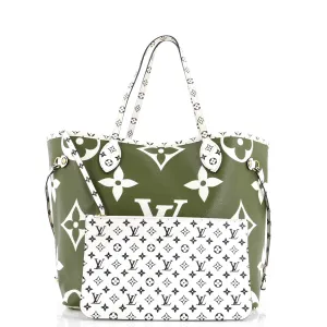 Designer Neverfull NM Tote Limited Edition Colored Monogram Giant MM