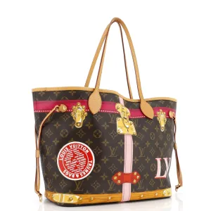Designer Neverfull NM Tote Limited Edition Summer Trunks Monogram Canvas MM