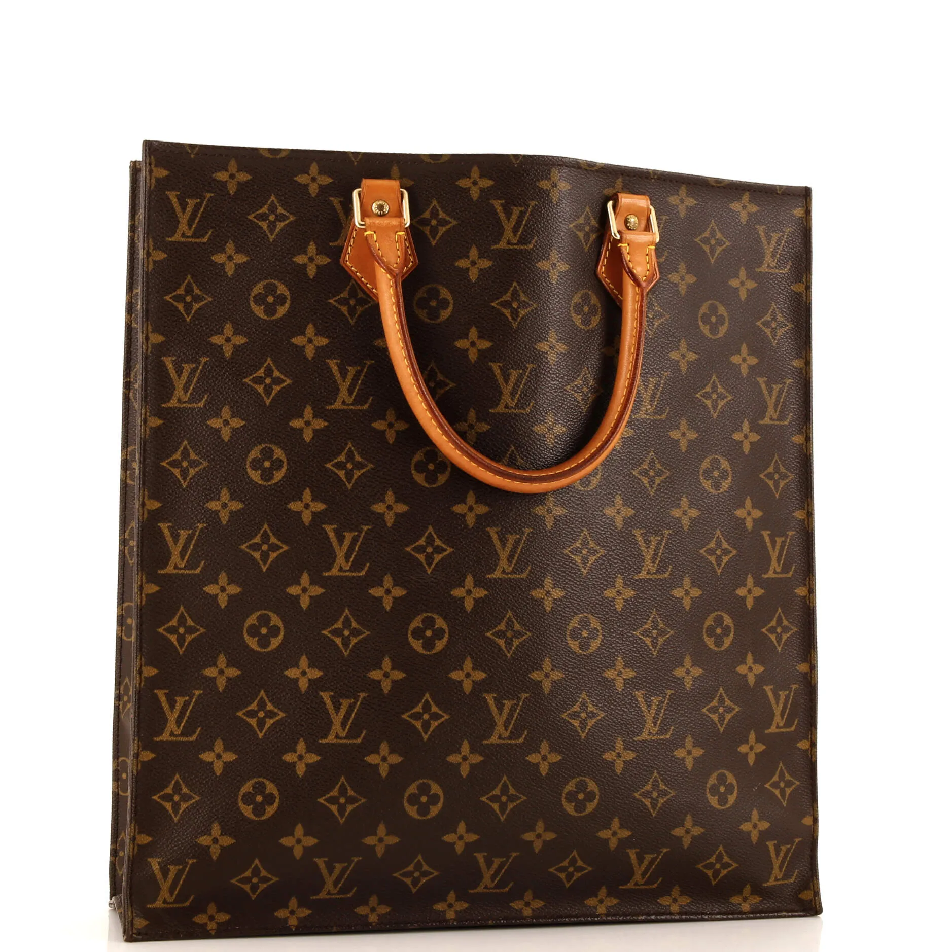 Designer Vintage Sac Plat Bag Monogram Canvas