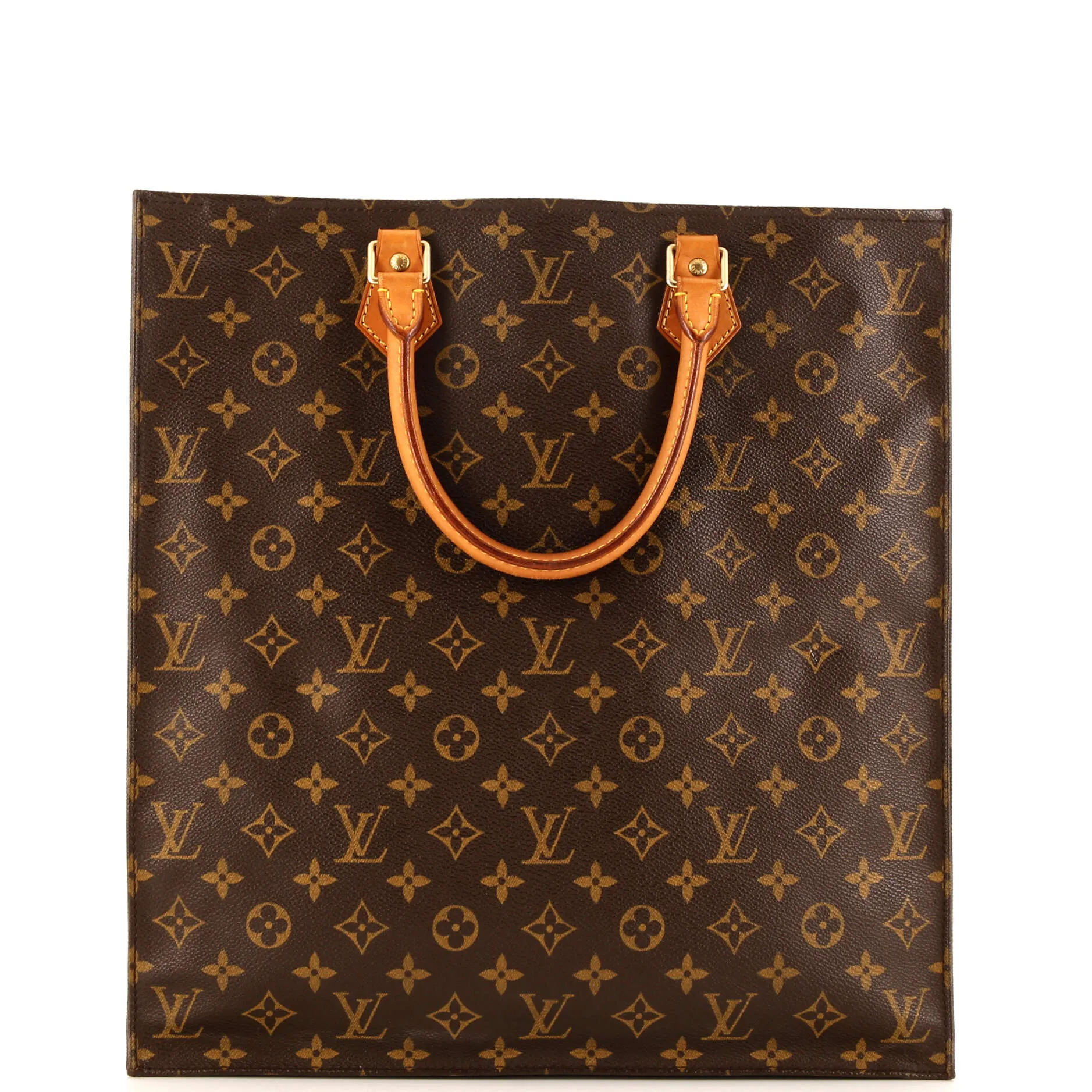 Designer Vintage Sac Plat Bag Monogram Canvas