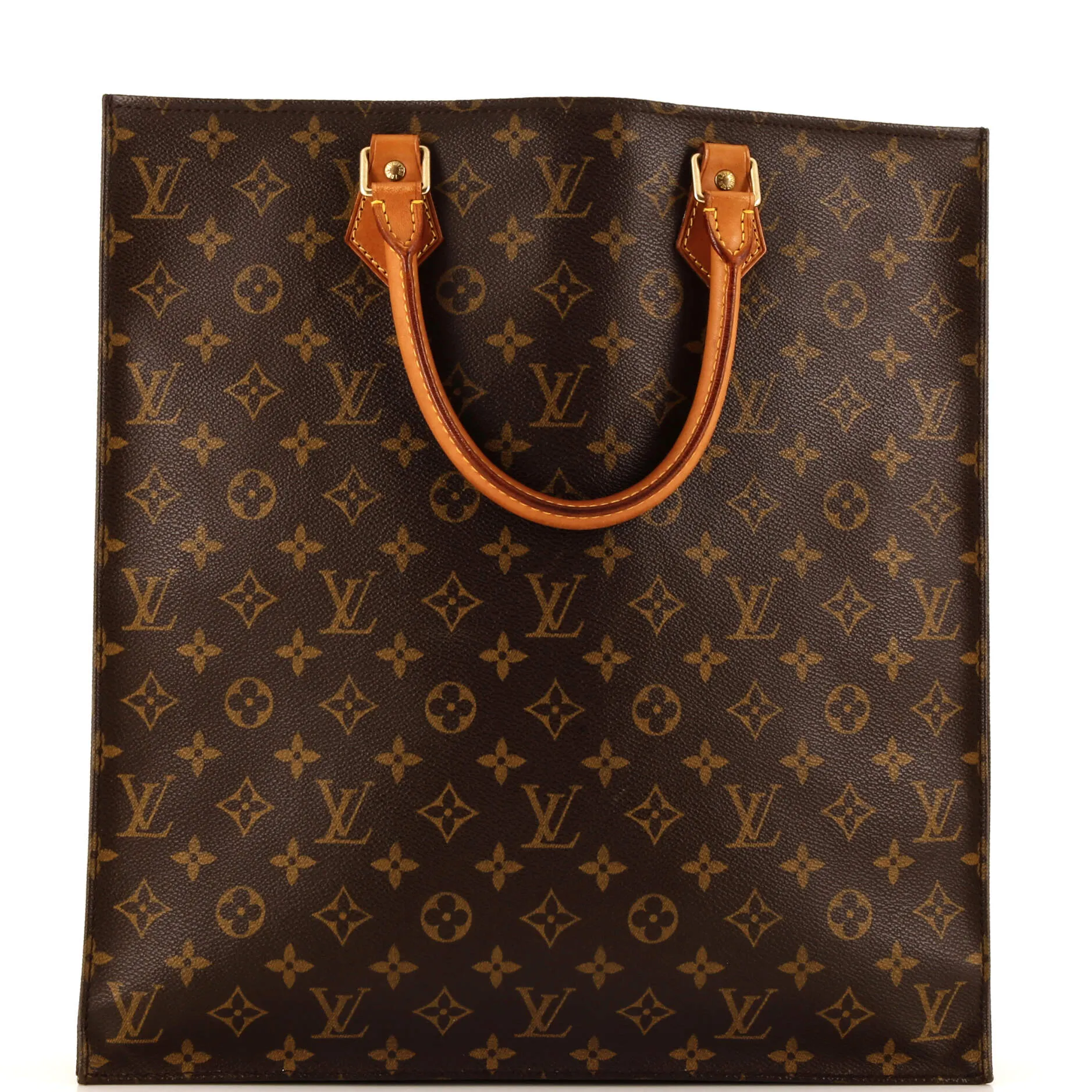 Designer Vintage Sac Plat Bag Monogram Canvas