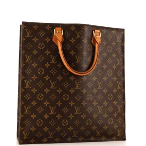 Designer Vintage Sac Plat Bag Monogram Canvas