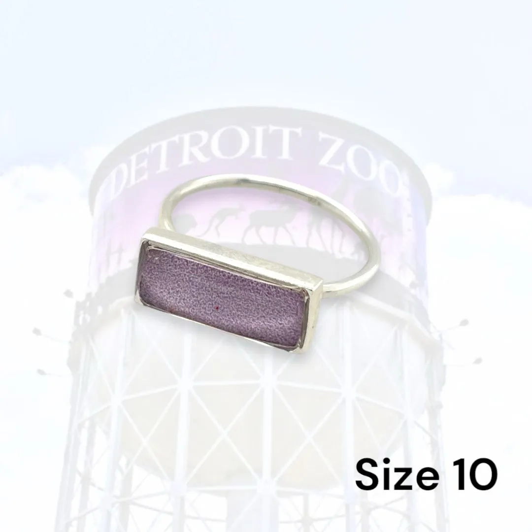 Detroit Zoo Lauren Ring | Silver Size 10