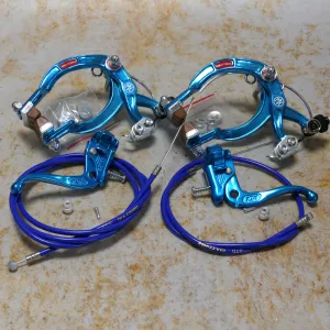 Dia-Compe MX-1000 / Tech-4 Complete Brake Set Blue